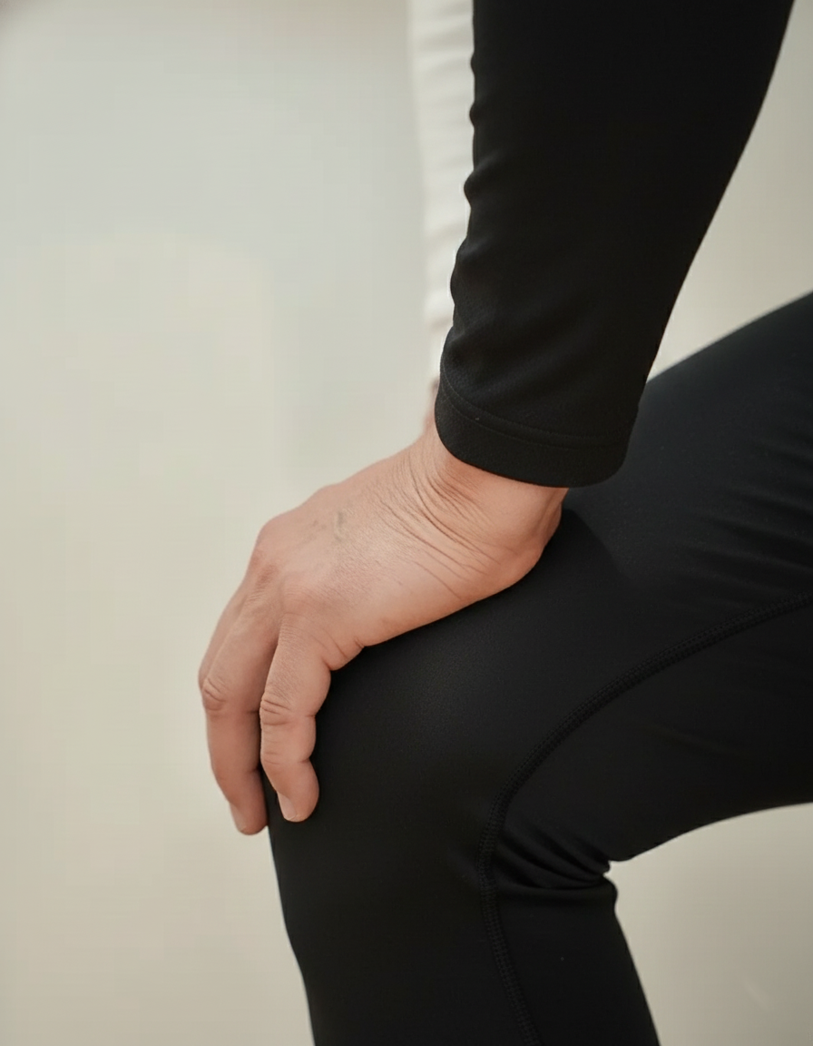 Difficulty climbing stairs, knee joint discomfort