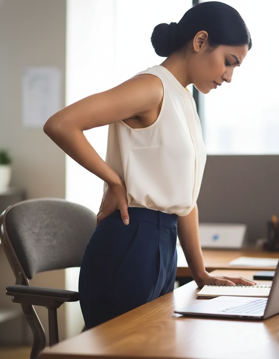 Office workers who sit for long hours with little exercise
