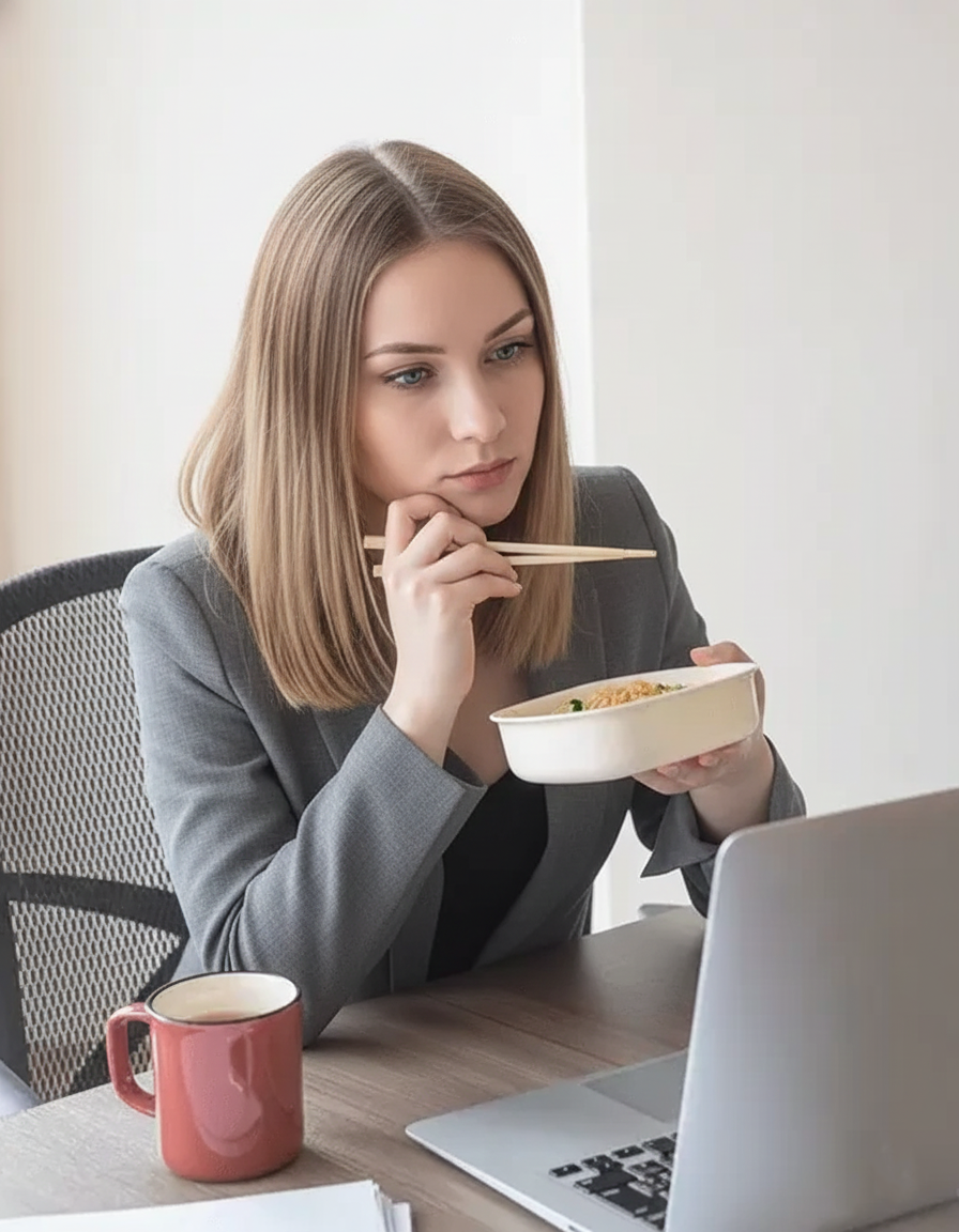 Office workers with irregular schedules and frequent dining out